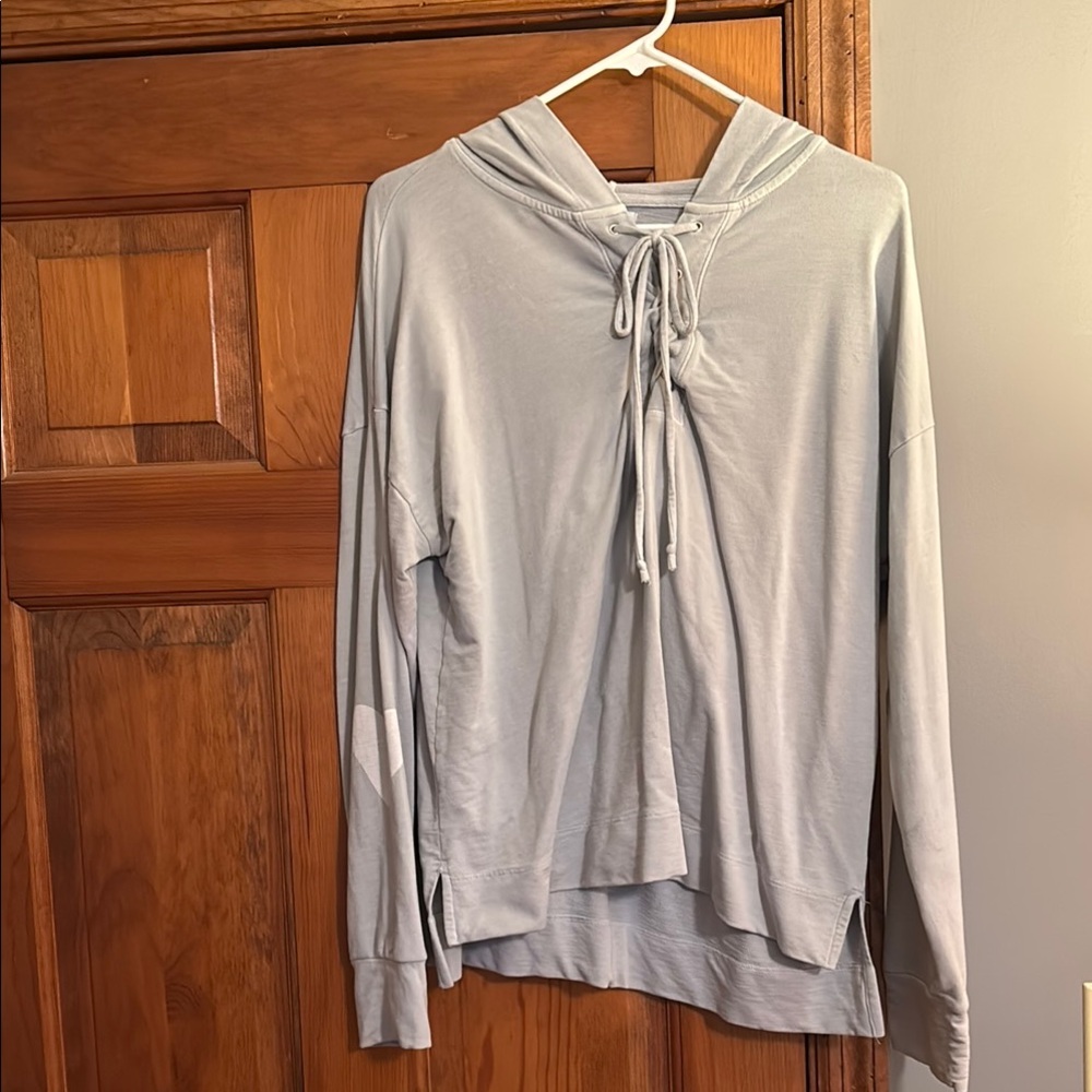 Light Gray Hooded Pullover